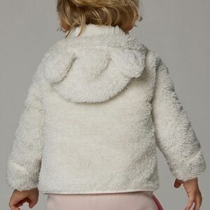 THE NORTHFACE campshire white teddy jacket 12 - 18 months